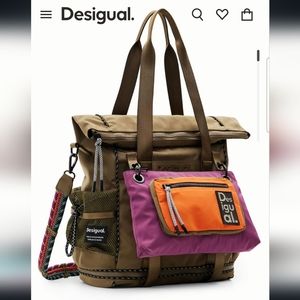 Desigual Multi Pocket Convertible Backpack